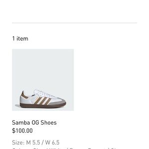 Adidas White and Brown Sneakers Classic Style